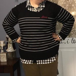 Torrid LOVE sweater, Sz 1